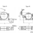 fixation - attache gaine électrique plan - Screw Mountable Pipe Clip