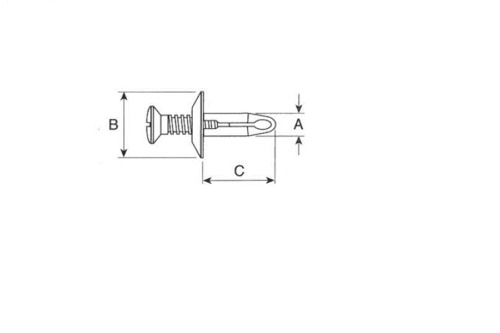 rivet a visser plan - Rivetti a vite in plastica